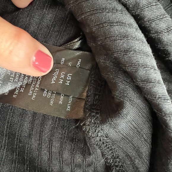 Maeve, Size Medium, Black V-neck Shirt NWOT - Picture 4 of 7